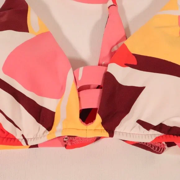 NWT Seafolly X Revolve Cut Copy Multi Strap Bralette in Tangelo - Picture 7 of 15